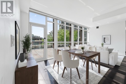 Dining area opening onto the private terrace